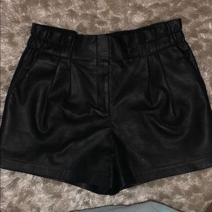 BCBG Leather Shorts